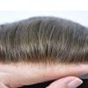 Mens Hair System Toupee for Men Transparent Swiss Lace with Thin Skin mens Hairpiece Bleached Knots Mens Toupee Natural Hairline Men Hair Wigs(8X10"-120% density#5 Medium Light Brown) view 3