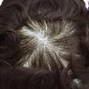 Mens Hair System Toupee for Men Transparent Swiss Lace with Thin Skin mens Hairpiece Bleached Knots Mens Toupee Natural Hairline Men Hair Wigs(7X9"-100% density#520 Medium Light Brown with 20% Gray) view 4