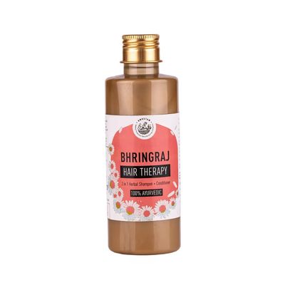AMRUTAM Bhringraj Hair Therapy- 2 in 1 Herbal Shampoo and Conditioner with Bhringraj, Reetha, Shikakai, Triphala & Brahmi Ayurvedic Shampoo Paraben & Sulphates free (200 ML)