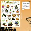 124 Pcs Halloween Temporary Tattoos Glow In Dark For Kids, Waterproof Glowing Luminous Fake Tattoo Stickers for Halloween Party, Jack-O-Lantern, Witch, Ghost Realistic Tattoo Sticker For Boy And Girls view 3