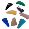 8 Pieces Flocked Hair Clips Classic BB Hair Clips Hairpin Pure Color Hair Clips Triangle Snap Hair Clips Hair Accessories for Women Ladies, Random Color view 1