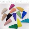 8 Pieces Flocked Hair Clips Classic BB Hair Clips Hairpin Pure Color Hair Clips Triangle Snap Hair Clips Hair Accessories for Women Ladies, Random Color view 2