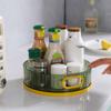 Kichvoe Rotating Makeup Perfume Organizer Transparent Multi-Purpose Storage Tray Handles for Bathroom and Vanity Space-Saving Design for Easy Access to Cosmetics and Accessories view 3