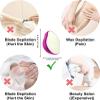 Asokeyer Crystal Hair Eraser for Women,Reusable Bleame Hair Eraser Crystal Hair Remover Hair Eraser for Women,Crystal Shaver Hair Removal Stone Nood Eraser Hair Removal Shaving Stone for (Purple) view 2