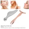 2pcs Metal Face Roller Set, Face Roller Massage Sticks, Facial Roller Massager, T Shape Facial Massager Kit, Zinc Alloy Facial Roller Massager Kit for Eye Skin Lift Massage view 3