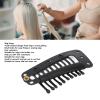 100pcs Hair Extension Clips, Multipurpose 38mm 10 Teeth Wig Clips for Hair Extensions DIY, Black U Shape Stainless Steel Snap Clips for Wigs and Hairpieces view 3