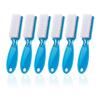 SQULIGT 6Pcs Nail Brush for Cleaning Fingernails, Handle Grip Cleaning Brush for Nail and Toenail, Nail Dust Brush Manicure Pedicure Tools Scrubbing Brush Women Men Home Salon(Blue) view 1