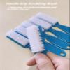 SQULIGT 6Pcs Nail Brush for Cleaning Fingernails, Handle Grip Cleaning Brush for Nail and Toenail, Nail Dust Brush Manicure Pedicure Tools Scrubbing Brush Women Men Home Salon(Blue) view 2