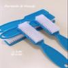 SQULIGT 6Pcs Nail Brush for Cleaning Fingernails, Handle Grip Cleaning Brush for Nail and Toenail, Nail Dust Brush Manicure Pedicure Tools Scrubbing Brush Women Men Home Salon(Blue) view 3