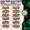 12 Pcs 25mm Hair Ties Hair Accessories for Girls Glitter Galactic Hair Ties with Balls Bubble Twinbead Ponytail Holders (Glow in the Dark Milky Way - Light Brown) view 1