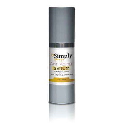 2x Simply Beautiful Anti Aging Serum 2 Month Supply - Help Smooth Skin Under & Around Eyes - Reduce Wrinkles Appearance - Anti Aging Eye Serum - Improve Puffy Bags & Dark Circles - Anti Aging Skincare