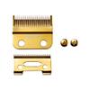 Red by Kiss Professional Blades for Cordless Clipper, Precision 2 Holes Stagger Tooth Replacement Blades with Gold Carbon Steel (Clipper Blade) view 1