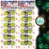 12 Pcs 25mm Hair Ties Hair Accessories for Girls Glitter Galactic Hair Ties with Balls Bubble Twinbead Ponytail Holders (Glow in the Dark Milky Way - Yellow) view 1