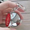 12 Pcs Personalized Mis Quince Party Favors Sweet 16 Custom Girls Quinceanera 18 Birthday Souvenir Mirror Keychains (red) view 3