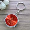 12 Pcs Personalized Mis Quince Party Favors Sweet 16 Custom Girls Quinceanera 18 Birthday Souvenir Mirror Keychains (red) view 4