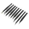 9PCS Stainless Steel Tweezer Set Anti Slip Curved Tips for Repair Tools view 1