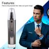 CAFFIA Trimmer with Interchangeable Heads for Nose, Ear, Eyebrow, & Other Detailing  Rinseable Blades for Hygienic Grooming & Easy Cleaning view 3