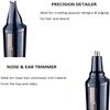CAFFIA Nose and Ear Hair Trimmer  Painless Precision Tool with Rechargeable Battery, Wet/Dry, IPX7 Waterproof for Easy Cleansing Dual Edge Blades Electric Nose Trimmer Clippers view 2