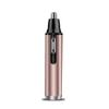 CAFFIA Ear and Nose Hair Trimmer Clipper for Men Women, USB Rechargeable Professional Electric Eyebrow and Facial Hair Trimmer with Waterproof Head Double-Edge Stainless Steel Blade (Rose Gold) view 1