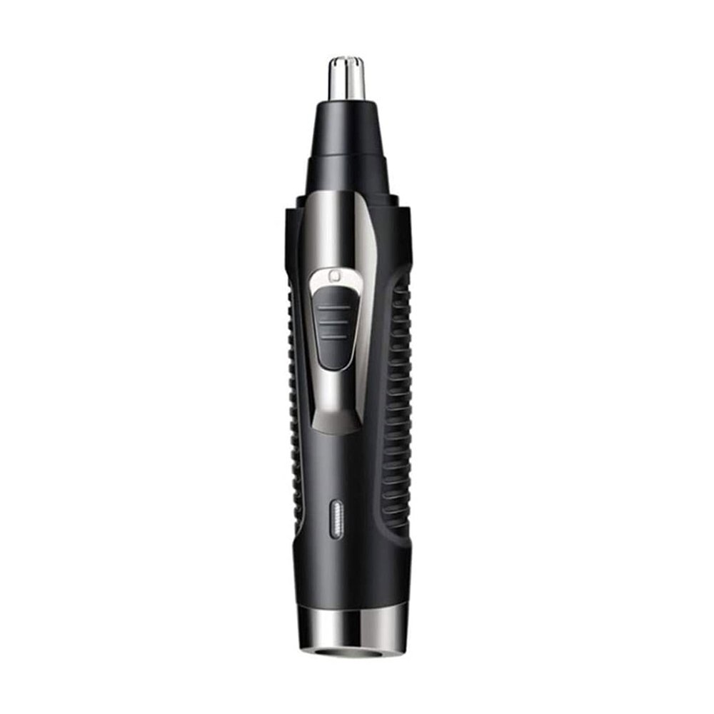 CAFFIA Ear and Nose Hair Trimmer Clipper - Professional Painless Ear and Facial Hair Trimmer for Men and Women, Rechargeable, Waterproof Dual Edge Blades for Easy Cleansing(Black)