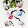 Bella Sleep + Spa Christmas Stocking Stuffer Gift for Women Scrunchie Ornament, 4-Piece, Black/White view 2