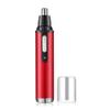 CAFFIA Nose and Ear Hair Trimmer,USB Rechargeable Nose Hair Trimmer,Professional Painless Ear Nose Hair Trimmer Clippers for Men and Women,Waterproof Dual Edge Blades for Easy Cleaning (Red) view 1