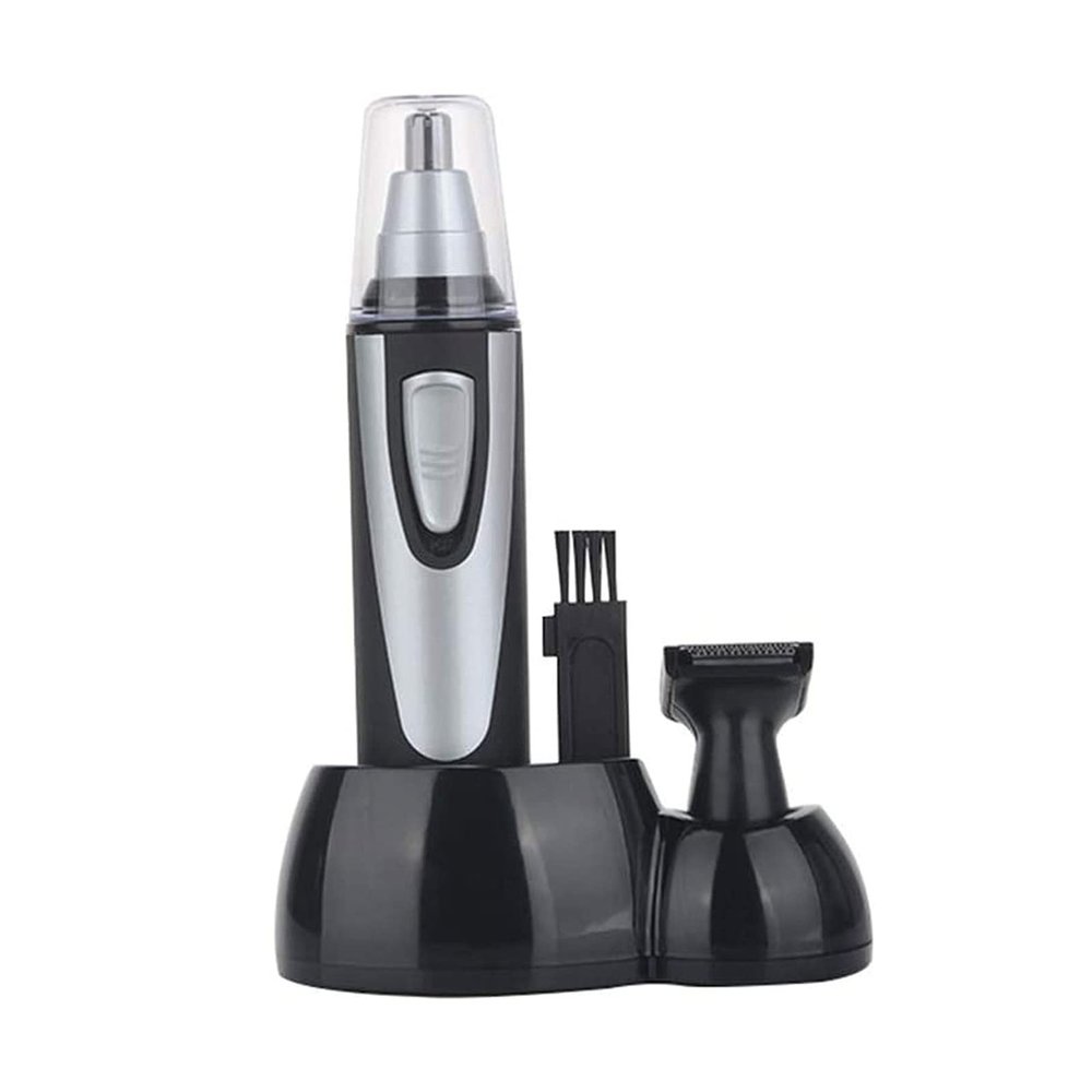 CAFFIA Nose and Ear Hair Trimmer, Nose Hair Trimmer,Professional Painless Ear Nose Hair Trimmer Clippers for Men and Women,Waterproof Dual Edge Blades for Easy Cleaning (Black)