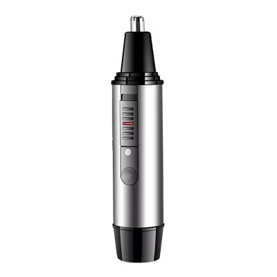 CAFFIA Ear and Nose Hair Trimmer for Men, 2021 Professional USB Rechargeable Nostril Nasal Hair Cleaning System, Lightweight Waterproof Nose Hair Clippers for Women (Silver)