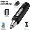 CAFFIA Ear and Nose Hair Trimmer for Men, 2021 Professional USB Rechargeable Nostril Nasal Hair Cleaning System, Lightweight Waterproof Nose Hair Clippers for Women (Silver) view 2