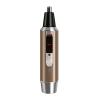 CAFFIA Ear and Nose Hair Trimmer,USB Rechargeable Nose Hair Trimmer,Professional Nose Hair Trimmer Clipper for Men and Women,Waterproof Dual Edge Blades for Easy Cleaning (Brown) view 1