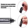 CAFFIA Ear Nose Hair Trimmer for Men Women Rechargeable Electric Facial Hair Trimmer,Professional Waterproof for Nose Ear, Wet/Dry Nose Hair Clipper, Stainless Steel Rotation Head view 3