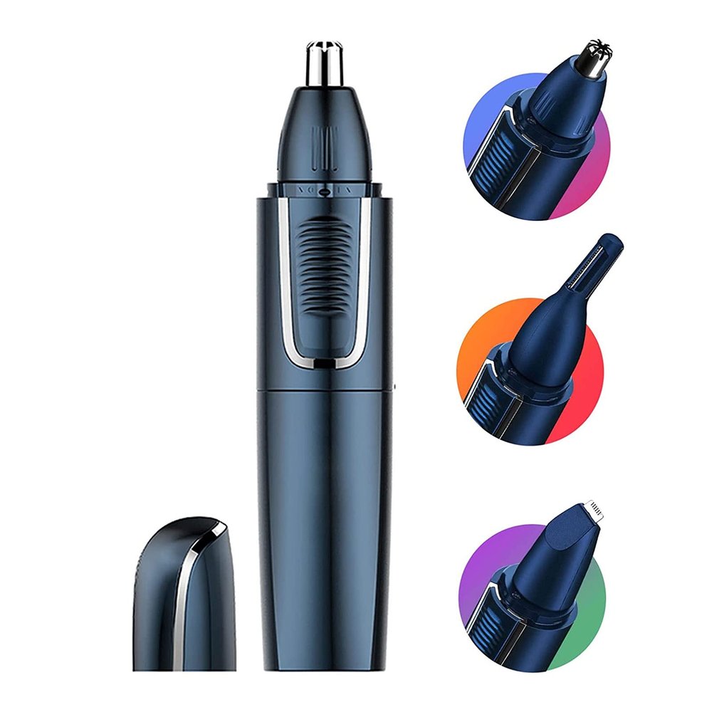 CAFFIA 3-in-1 Nose, Eyebrow & Facial Hair Trimmer, Rechargeable