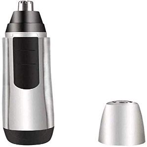 CAFFIA Nose and Ear Hair Trimmer,USB Rechargeable Nose Hair Trimmer,Professional Painless Ear Nose Hair Trimmer Clippers for Men and Women,Waterproof Dual Edge Blades for Easy Cleaning