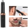 CAFFIA Hair Trimmer for Nose Ear Hair Trimming, All in ONE Hair Remover for Women & Men, Battery Powered, Waterproof Stainless Steel Head, Mute Motor, Precision Groomer, Ear Nose Hair Brow Trimmer Cli view 3