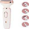 CAFFIA 4-in-1 Hair Remover for Women Electric Razor Bikini Trimmer for Legs Arms Nose Armpits view 2