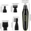 CAFFIA Nose and Ear Hair Trimmer, Rechargeable Nose Hair Trimmer,Professional Painless Ear Nose Hair Trimmer Clippers for Men and Women,Waterproof Dual Edge Blades for Easy Cleaning view 2