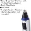 CAFFIA Nose Hair Trimmer - Ear Facial Hair Removal Clipper for Men, Shaver, Water Resistant Dual Edge Blades view 3