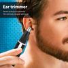 CAFFIA Ear and Nose Hair Trimmer Clipper - Professional Painless Eyebrow and Facial Hair Trimmer for Men and Women, IPX7 Waterproof Blades for Easy Cleansing,Black view 3