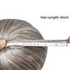 Toupee for Men Hair System Full Poly Mens Toupee Injected PU Mens Hairpieces Soft European Human Hair Units Durable Mens Hair Piece Medium Density 8X10"-120% Density-#380 Dark Brown+80% Gray view 4