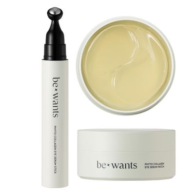 [K-Beauty] Bewants Phyto Collagen Roll-On Eye Serum and Eye gel patch (60 patches) with 71.9% bamboo sap water
