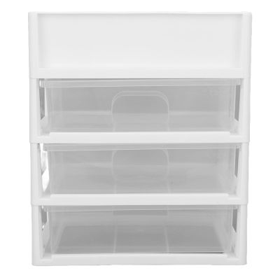 3 Layers Drawer Makeup Organizer, Drawer Type Dustproof Makeup Storage Drawers,Transparent Makeup Storage Organizer, Large Capacity Countertop Organizer for Vanity