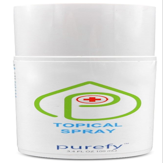 PUREFY Topical Spray (3.4oz) Soothing Face & Body Skin Spray, Purefypro Dermal HOCL Technology, Natural Skincare Support Redness, Irritations, Eyelid Eyelash Bumps, Dry Skin, Athletic Itch