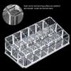 Acouto Lipstick Organizer Portable 18 Slots Mini Cabinets Drawer Jewelry Makeup Cosmetic Storage Box Lip Gloss Holder Perfume Organizer Clear view 2