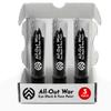 All-Out War 3 Pack Sports Eye Black Stick, Dark Black Pointed Tip for Custom Designs, Face Paint for Baseball, Football, Lacrosse, Softball, Soccer, Hockey view 1