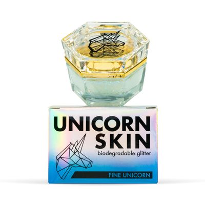 Fine Unicorn Skin Body Glitter Gel for Body, Face, Hair - Vegan & Cruelty Free - 1 oz