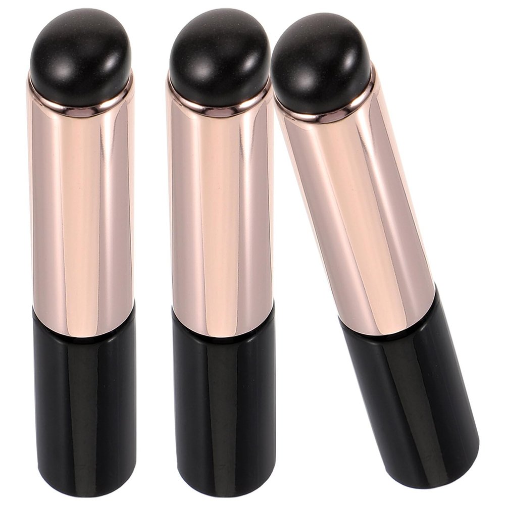 Beaupretty 3pcs Silicone Lip Brush Reusable Lip Balm and Concealer Application Travel-friendly Design