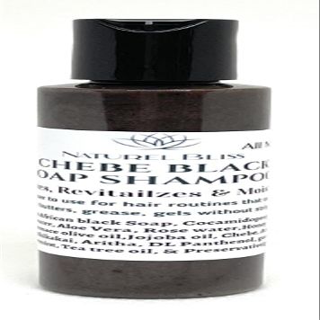 African Black Soap Shampoo|With Chebepowder|Moringa|Honey|Ayurvedic Herbs|Sulfate Free|All Natural & Gentle|Deep Cleanse|Moisturizes|Revitalizes (8 Ounces)