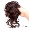 Bun Hair Piece for Women Messy Bun Hair Piece Scrunchie Tousled Updo Hair Extensions Elastic Band Hairpieces Curly Wavy Ponytail Extensions Synthetic Chignon for Women Girls Hair Bun (Color : AM41-02 view 2