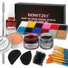 Bowitzki Halloween Makeup Special Effects Oil Face Body Paint Fake Blood Scar Wax Charred Ash Powder with Sponges Brush Halloween Party SFX Cosplay view 1