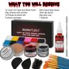 Bowitzki Halloween Makeup Special Effects Oil Face Body Paint Fake Blood Scar Wax Charred Ash Powder with Sponges Brush Halloween Party SFX Cosplay view 2